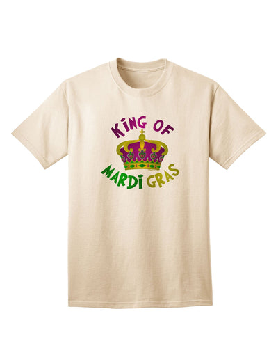 King Of Mardi Gras Adult T-Shirt-Mens T-Shirt-TooLoud-Natural-Small-Davson Sales