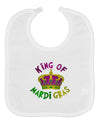 King Of Mardi Gras Baby Bib