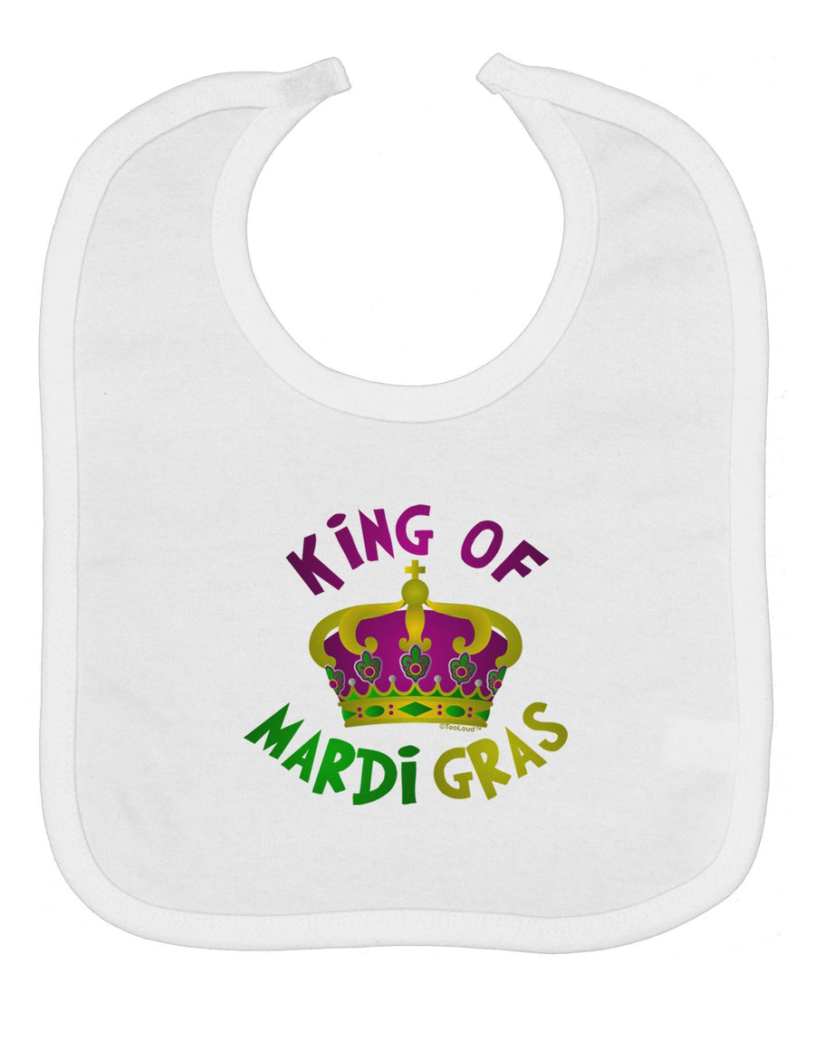 King Of Mardi Gras Baby Bib