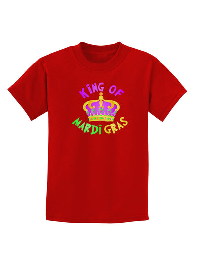 King Of Mardi Gras Childrens Dark T-Shirt-Childrens T-Shirt-TooLoud-Red-X-Small-Davson Sales