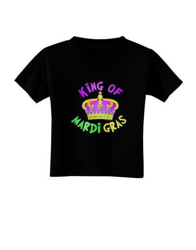 King Of Mardi Gras Toddler T-Shirt Dark-Toddler T-Shirt-TooLoud-Black-2T-Davson Sales