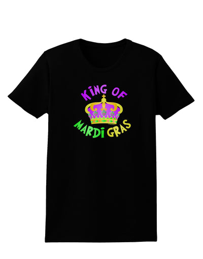 King Of Mardi Gras Womens Dark T-Shirt-Womens T-Shirt-TooLoud-Black-X-Small-Davson Sales