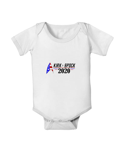 Kirk Spock 2020 Funny Baby Romper Bodysuit by TooLoud-TooLoud-White-06-Months-Davson Sales