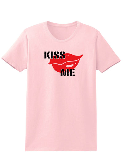 Kiss Me Adult Womens T-Shirt-Womens T-Shirt-TooLoud-Pale Pink-Small-Davson Sales