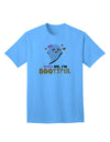 Kiss Me BOOtiful Ghost Orange Adult T-Shirt-Mens T-Shirt-TooLoud-Aquatic-Blue-Small-Davson Sales