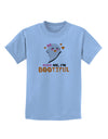 Kiss Me BOOtiful Ghost Orange Childrens T-Shirt-Childrens T-Shirt-TooLoud-Light-Blue-X-Small-Davson Sales