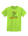 Kiss Me BOOtiful Ghost Orange Childrens T-Shirt-Childrens T-Shirt-TooLoud-Lime-Green-X-Small-Davson Sales