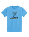 Kiss Me BOOtiful Ghost Orange Childrens T-Shirt-Childrens T-Shirt-TooLoud-Aquatic-Blue-X-Small-Davson Sales