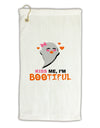 Kiss Me BOOtiful Ghost Orange Micro Terry Gromet Golf Towel 16 x 25 inch-Golf Towel-TooLoud-White-Davson Sales