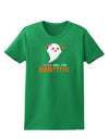 Kiss Me BOOtiful Ghost Orange Womens Dark T-Shirt-TooLoud-Kelly-Green-X-Small-Davson Sales