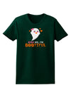 Kiss Me BOOtiful Ghost Orange Womens Dark T-Shirt-TooLoud-Forest-Green-Small-Davson Sales