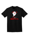 Kiss Me BOOtiful Ghost Red Adult Dark T-Shirt-Mens T-Shirt-TooLoud-Black-Small-Davson Sales