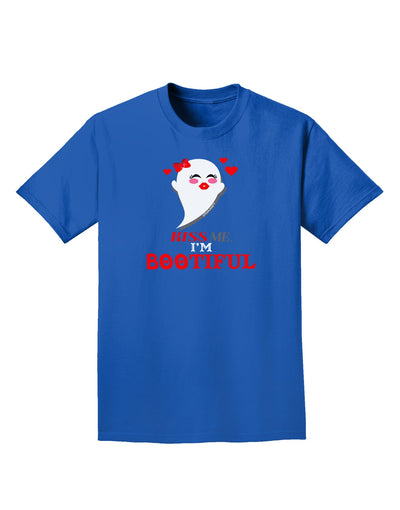 Kiss Me BOOtiful Ghost Red Adult Dark T-Shirt-Mens T-Shirt-TooLoud-Royal-Blue-Small-Davson Sales