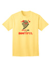 Kiss Me BOOtiful Ghost Red Adult T-Shirt-Mens T-Shirt-TooLoud-Yellow-Small-Davson Sales