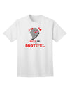 Kiss Me BOOtiful Ghost Red Adult T-Shirt-Mens T-Shirt-TooLoud-White-Small-Davson Sales