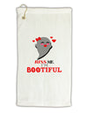 Kiss Me BOOtiful Ghost Red Micro Terry Gromet Golf Towel 16 x 25 inch-Golf Towel-TooLoud-White-Davson Sales