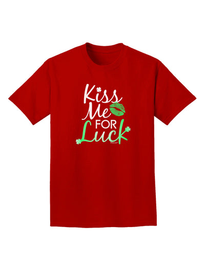 Kiss Me For Luck Adult Dark T-Shirt-Mens T-Shirt-TooLoud-Red-Small-Davson Sales