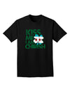 Kiss Me I'm Chirish Adult Dark T-Shirt by TooLoud-Mens T-Shirt-TooLoud-Black-Small-Davson Sales