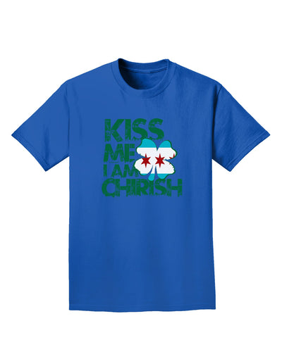 Kiss Me I'm Chirish Adult Dark T-Shirt by TooLoud-Mens T-Shirt-TooLoud-Royal-Blue-Small-Davson Sales