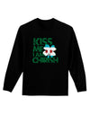 Kiss Me I'm Chirish Adult Long Sleeve Dark T-Shirt by TooLoud-Clothing-TooLoud-Black-Small-Davson Sales