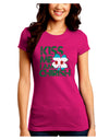 Kiss Me I'm Chirish Juniors Petite Crew Dark T-Shirt by TooLoud-T-Shirts Juniors Tops-TooLoud-Hot-Pink-Juniors Fitted Small-Davson Sales