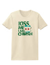 Kiss Me I'm Chirish Womens T-Shirt by TooLoud-Clothing-TooLoud-Natural-X-Small-Davson Sales