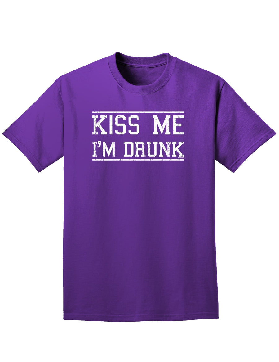 Kiss Me I'm Drunk Adult Dark T-Shirt-Mens T-Shirt-TooLoud-Black-Small-Davson Sales