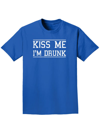 Kiss Me I'm Drunk Adult Dark T-Shirt-Mens T-Shirt-TooLoud-Royal-Blue-Small-Davson Sales