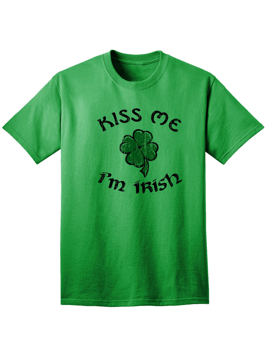 Kiss Me Im Irish Adult Unisex St Patrick's Day T-Shirt-TooLoud-White-Small-Davson Sales