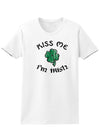 Kiss Me Im Irish Adult Womens St. Patrick's Day T-Shirt-TooLoud-White-Small-Davson Sales