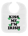 Kiss Me I'm Irish - Green Kisses Baby Bib by TooLoud