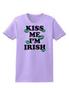 Kiss Me I'm Irish - Green Kisses Womens T-Shirt by TooLoud-Womens T-Shirt-TooLoud-Lavender-X-Small-Davson Sales