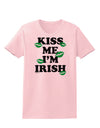 Kiss Me I'm Irish - Green Kisses Womens T-Shirt by TooLoud-Womens T-Shirt-TooLoud-PalePink-X-Small-Davson Sales