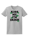 Kiss Me I'm Irish - Green Kisses Womens T-Shirt by TooLoud-Womens T-Shirt-TooLoud-AshGray-X-Small-Davson Sales