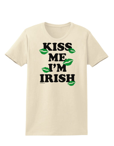 Kiss Me I'm Irish - Green Kisses Womens T-Shirt by TooLoud-Womens T-Shirt-TooLoud-Natural-X-Small-Davson Sales