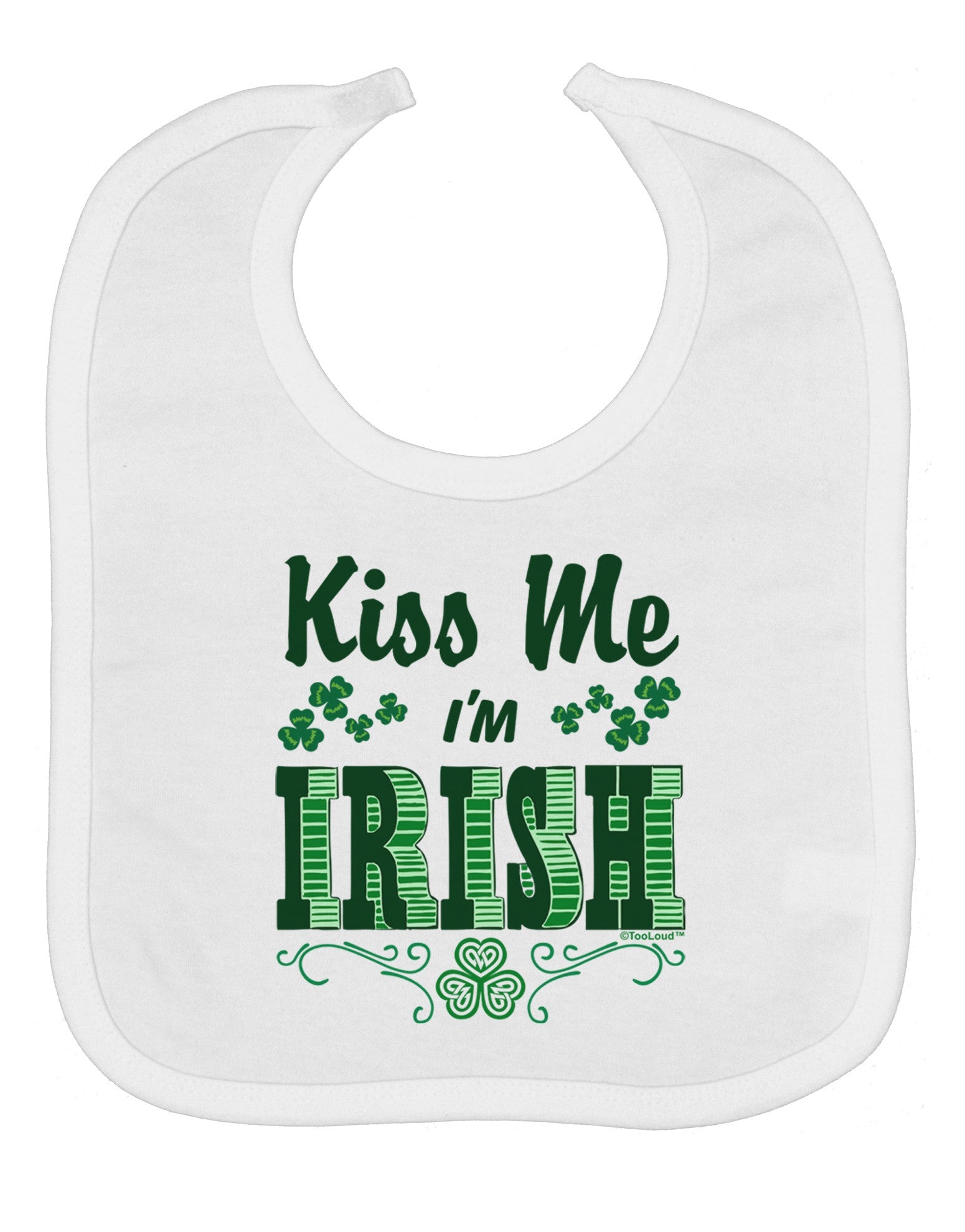 Kiss Me I'm Irish St Patricks Day Baby Bib