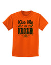 Kiss Me I'm Irish St Patricks Day Childrens T-Shirt-Childrens T-Shirt-TooLoud-Orange-X-Small-Davson Sales