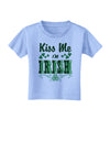 Kiss Me I'm Irish St Patricks Day Toddler T-Shirt-Toddler T-Shirt-TooLoud-Aquatic-Blue-2T-Davson Sales