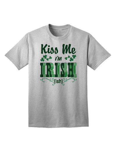 Kiss Me I'm Irish-ish Adult T-Shirt-Mens T-Shirt-TooLoud-AshGray-Small-Davson Sales