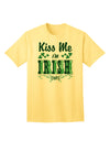 Kiss Me I'm Irish-ish Adult T-Shirt-Mens T-Shirt-TooLoud-Yellow-Small-Davson Sales