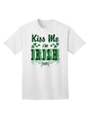 Kiss Me I'm Irish-ish Adult T-Shirt-Mens T-Shirt-TooLoud-White-Small-Davson Sales