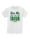 Kiss Me I'm Irish-ish Childrens T-Shirt-Childrens T-Shirt-TooLoud-White-X-Small-Davson Sales