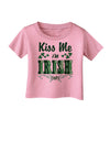 Kiss Me I'm Irish-ish Infant T-Shirt-Infant T-Shirt-TooLoud-Candy-Pink-06-Months-Davson Sales