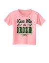 Kiss Me I'm Irish-ish Toddler T-Shirt-Toddler T-Shirt-TooLoud-Candy-Pink-2T-Davson Sales