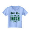 Kiss Me I'm Irish-ish Toddler T-Shirt-Toddler T-Shirt-TooLoud-Aquatic-Blue-2T-Davson Sales