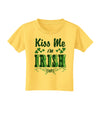 Kiss Me I'm Irish-ish Toddler T-Shirt-Toddler T-Shirt-TooLoud-Yellow-2T-Davson Sales