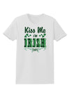 Kiss Me I'm Irish-ish Womens T-Shirt-Womens T-Shirt-TooLoud-White-X-Small-Davson Sales