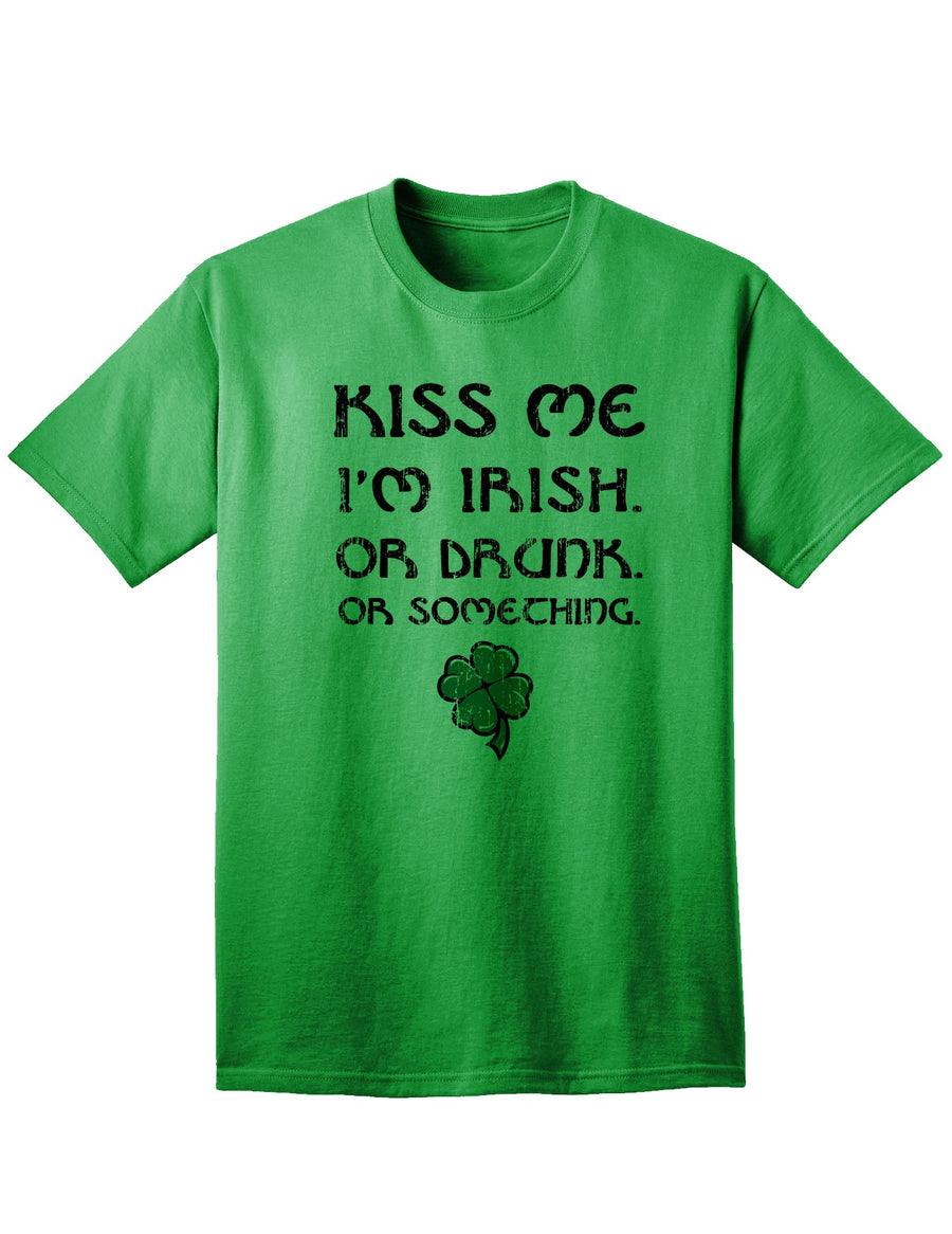 Kiss Me Im Irish or Drunk Adult Unisex St Patrick's Day T-Shirt-TooLoud-White-Small-Davson Sales