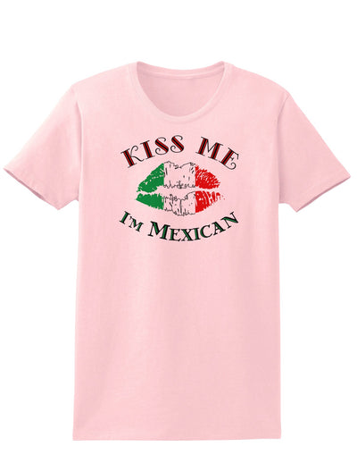 Kiss Me I'm Mexican Womens T-Shirt-Womens T-Shirt-TooLoud-PalePink-X-Small-Davson Sales