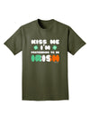 Kiss Me I'm Pretending to Be Irish Adult Dark T-Shirt by TooLoud-Mens T-Shirt-TooLoud-Military-Green-Small-Davson Sales